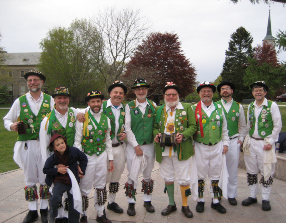 The Westerly Morris Men on May Day, 2012, at Connecticut College, New London